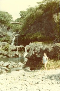 Rachel at Seven Sacred Pools 1983