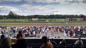 Clouds above the raceway at Saratoga